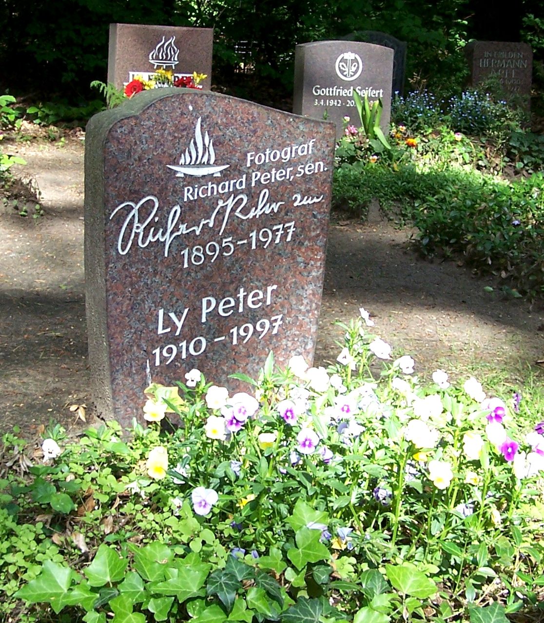 Grabstätte des Fotografen Richard Peter sen.